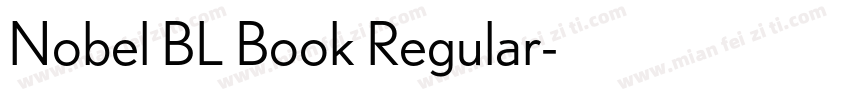 Nobel BL Book Regular字体转换